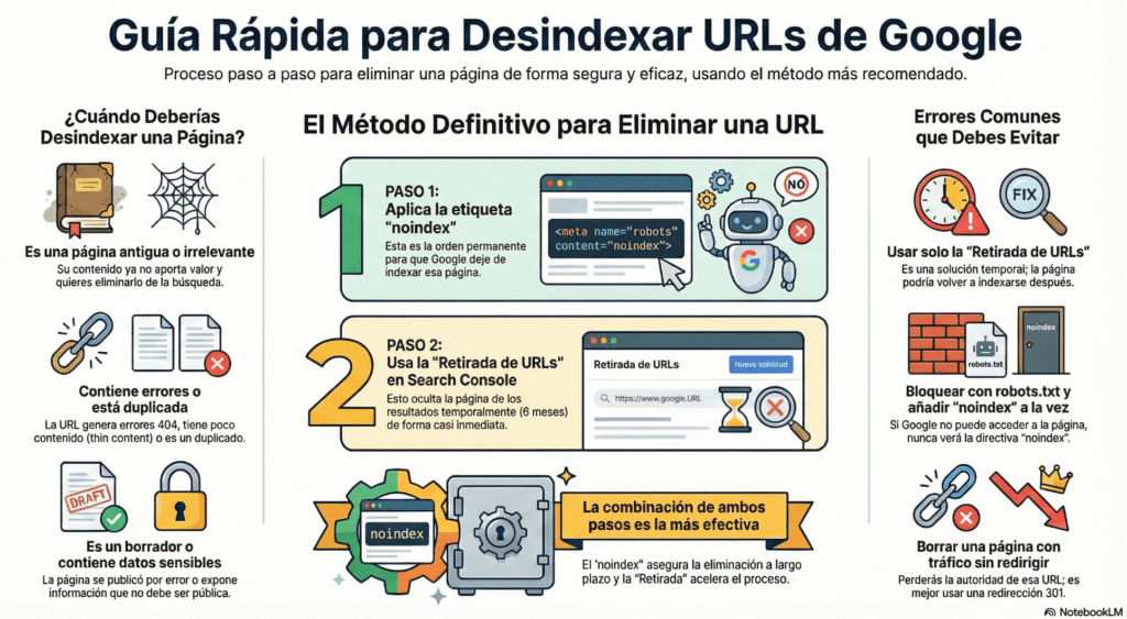 Guía para Desindexar URLs Google
